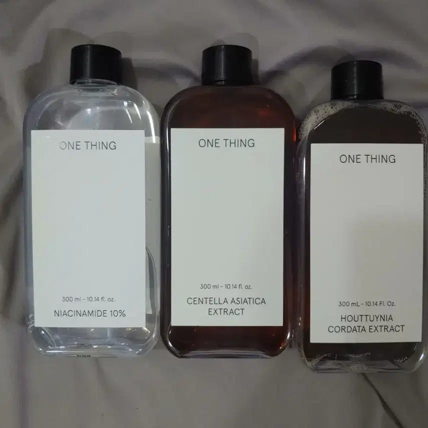 [BUNJANG] One Thing Centella Asiatica Extract 300ml + Niacinamide 10% 300ml Set (Sealed) / [미개봉,3통]원씽 병풀추출물300ml+나이아신아마이드10% 300ml