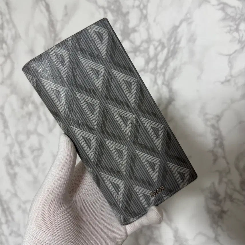 [BUNJANG] Dior CD Diamond Long Wallet / [OS] 디올 CD 다이아 그레이 장지갑