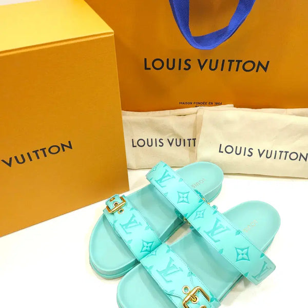 [BUNJANG] Louis Vuitton Bom Dia Flat Comfort Mule Slippers / 루이비통 봄 디아 플랫 컴포트 뮬 슬리퍼 39사이즈