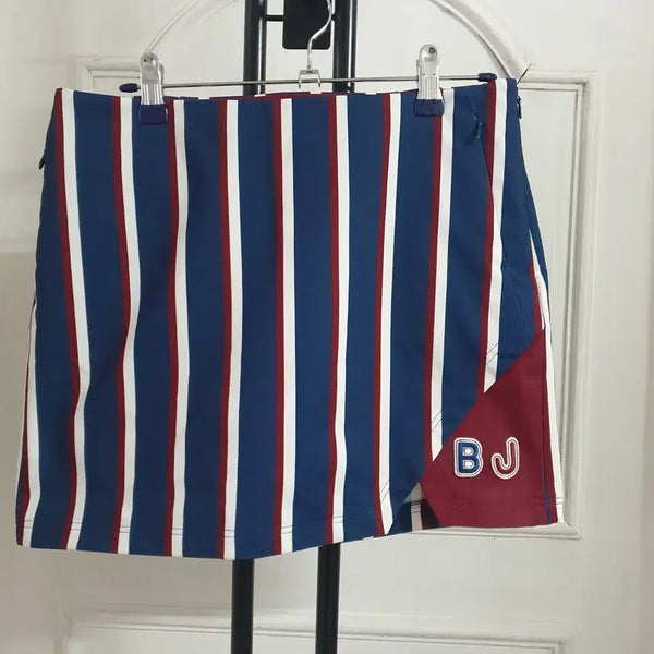 [BUNJANG] Benjefe Golf Women's Striped Skort / 26~28인치 벤제프골프 여성 치마바지 스트라이프