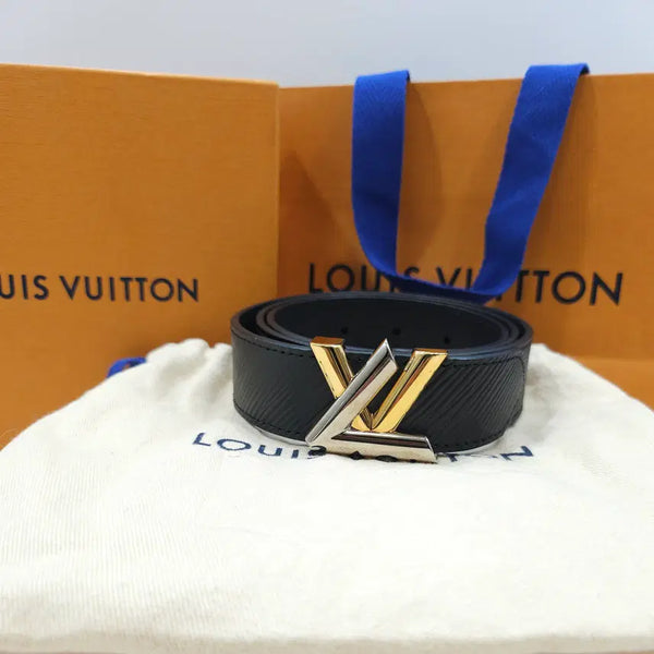 [BUNJANG] Louis Vuitton Twist Epi Belt Black M9360 / 루이비통 트위스트 에삐 벨트 블랙 M9360