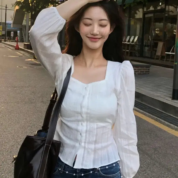 [BUNJANG] Jeny Oh Pearl Ethnic Blouse / 제니오 펄 에스닉 블라우스
