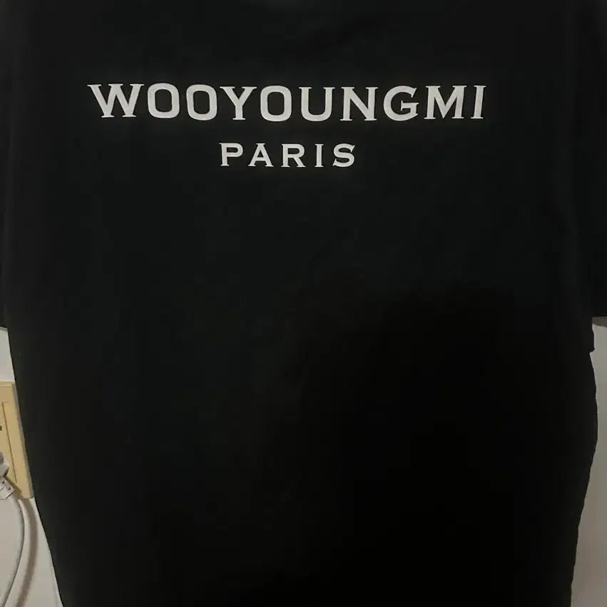 [BUNJANG] Wooyoungmi Paris Back Logo Short Sleeve T-shirt / 우영미 파리 반팔 백로고 반팔