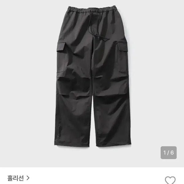 [BUNJANG] Hollysun Keystone Cotton Stretch Pants Charcoal XS / 홀리선 키스톤 코튼 스트레치 팬츠 차콜 xs