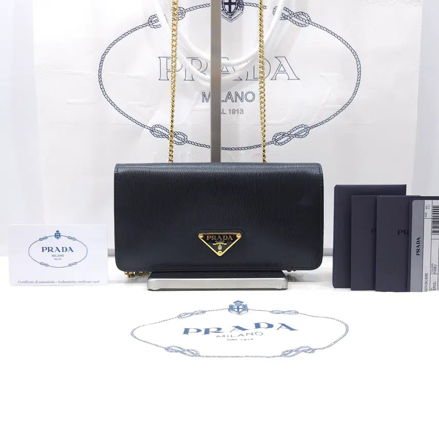 [BUNJANG] Prada Vitello Move 1BP021 NFC Black Mini Shoulder Bag / 프라다 비텔로 무브 1BP021 / NFC(내장칩)