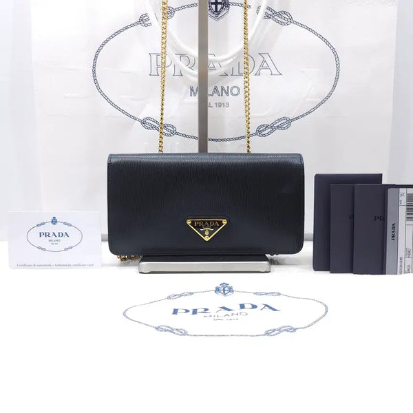 [BUNJANG] Prada Vitello Move 1BP021 NFC Black Mini Shoulder Bag / 프라다 비텔로 무브 1BP021 / NFC(내장칩)