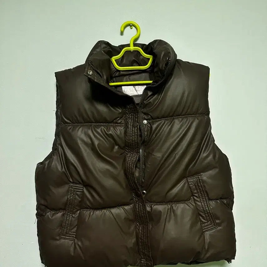[BUNJANG] Brown Padded Vest / 브라운 패딩 조끼