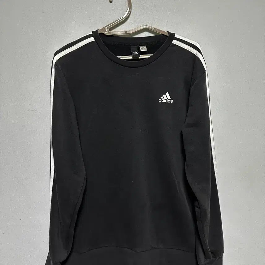 [BUNJANG] Adidas 3-Stripes Sweatshirt Black / 아디다스 3선 맨투맨 블랙
