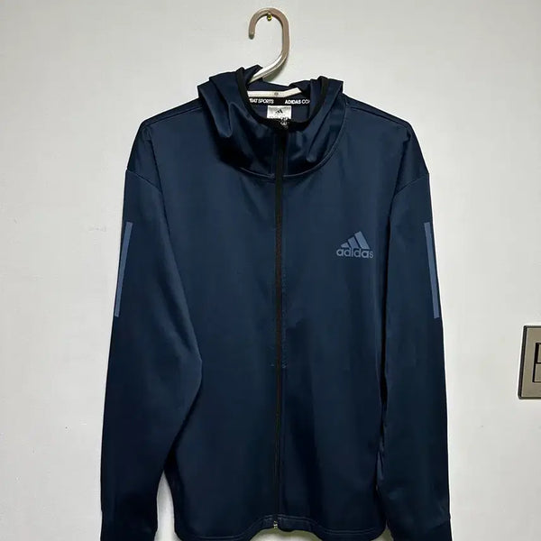 [BUNJANG] Adidas Navy Full Zip Hoodie / 아디다스 네이비 집업