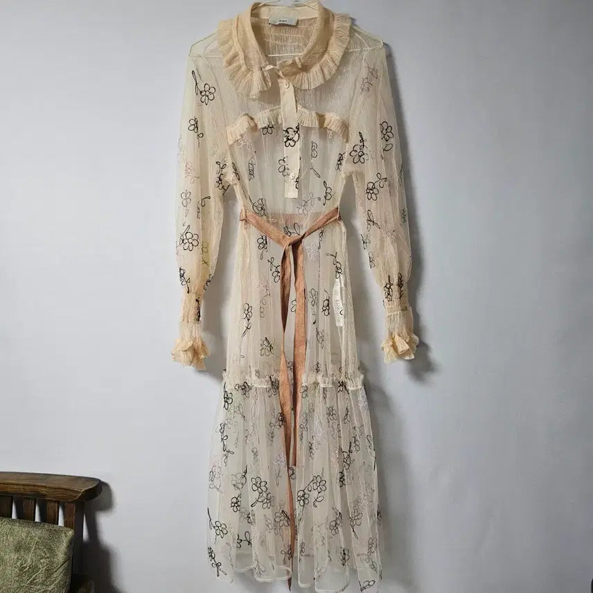 [BUNJANG] Ozsecon Long Dress / 55~66)실착1회 한섬 오즈세컨 롱 원피스