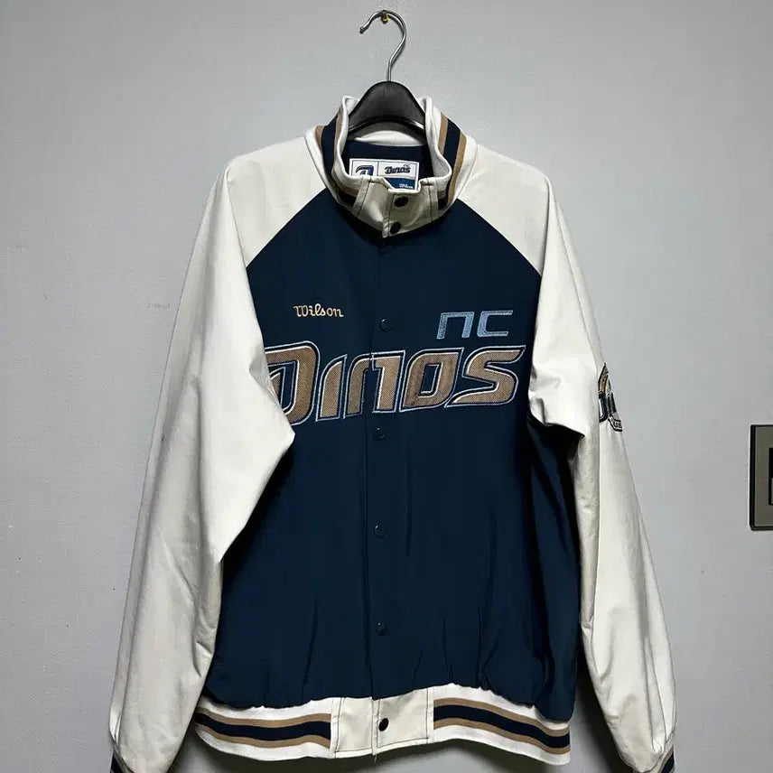 [BUNJANG] Wilson Baseball Jacket Navy/White / 윌슨 야구 점퍼 네이비/화이트