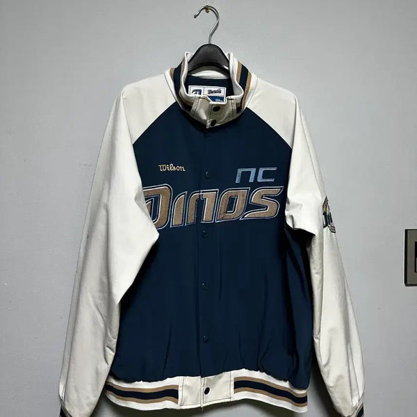 [BUNJANG] Wilson Baseball Jacket Navy/White / 윌슨 야구 점퍼 네이비/화이트