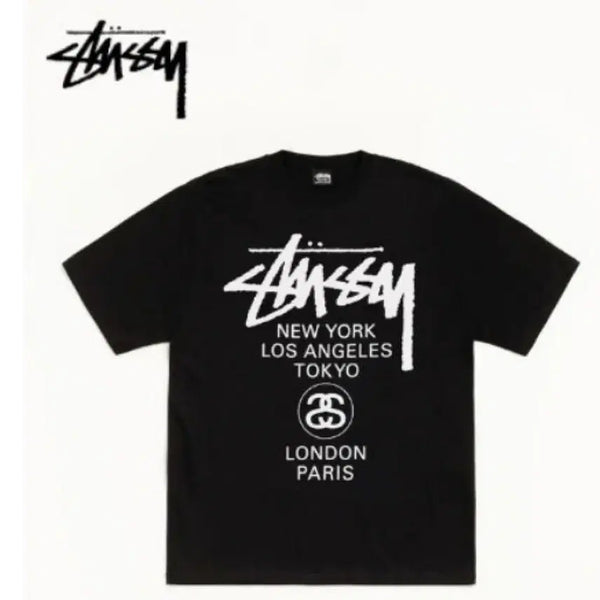 [BUNJANG] Stussy World Tour T-Shirt / 스투시 반팔티 WORLD TOUR 월드투어 티셔츠판매