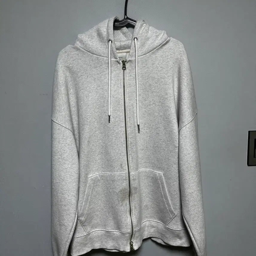 [BUNJANG] Melange Grey Hoodie Zip-Up / 후드집업 회색 멜란지