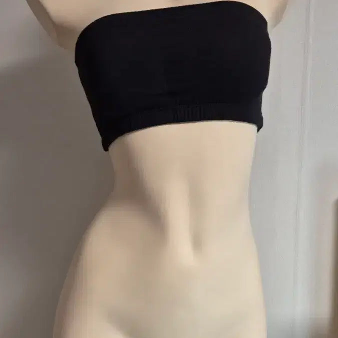 [BUNJANG] Black Tube Top Bra / 블랙 브라 튜브탑 프리 블랙, 화이트 선택1