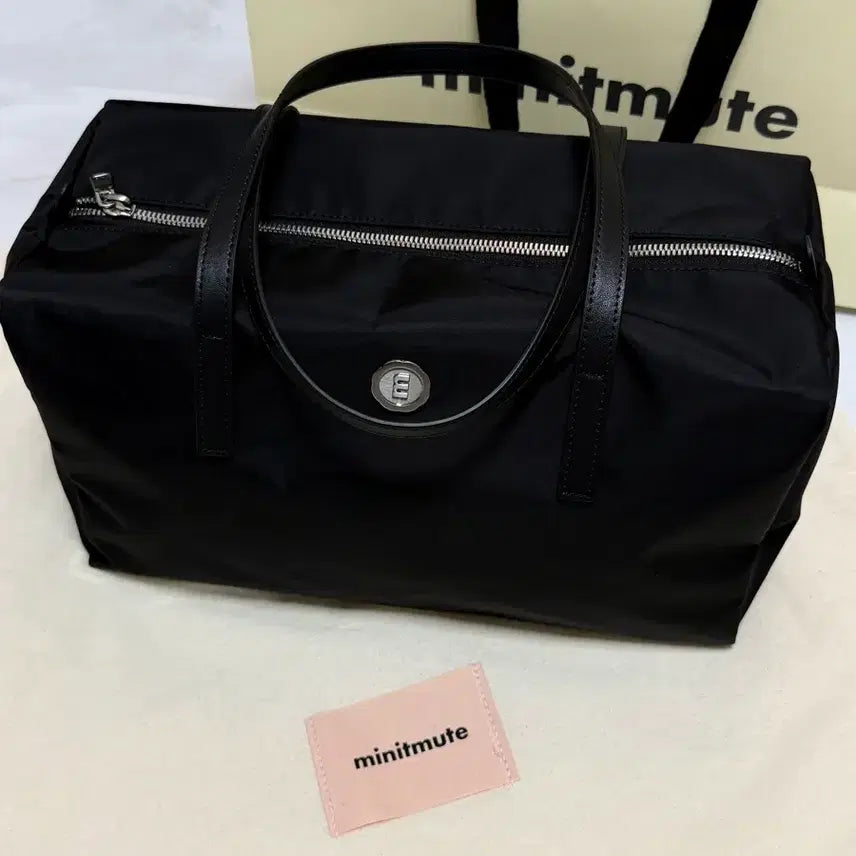 [BUNJANG] MinuitMute Clofane Black Leather Bag / 미닛뮤트 클로파네  블랙