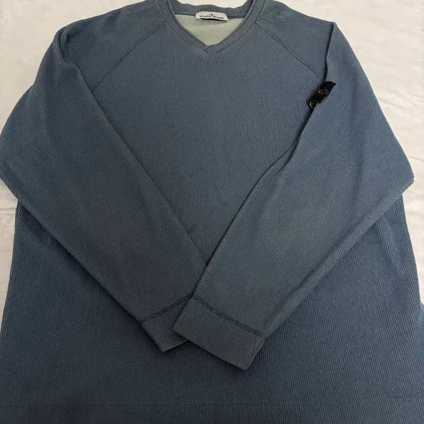 [BUNJANG] Stone Island Ribbed V-Neck Long Sleeve XXL / 스톤아일랜드 골지 브이넥 xxl