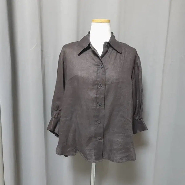 [BUNJANG] The AtG Women's 100% Linen Blouse Shirt / the AtG 더엣지 여성 린넨100% 블라우스 셔츠