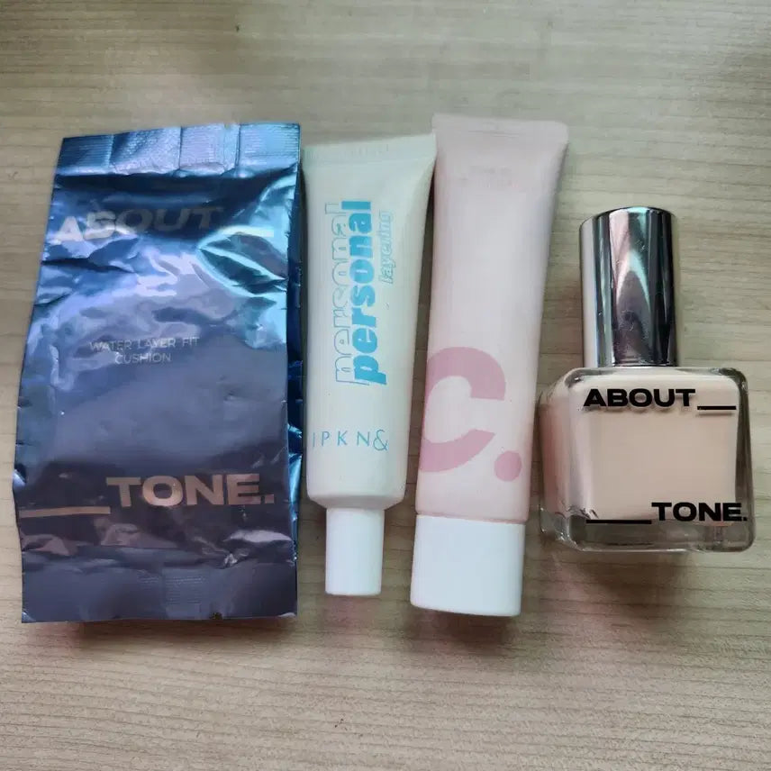 [BUNJANG] About Tone 21 Cool Light Skin Layer Fit Foundation & Water Layer Fit Cushion Refill Bundle / 여쿨 라이트 주목  어바웃톤 21호 베이스