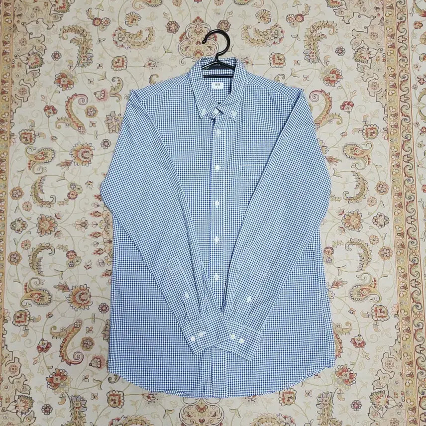 [BUNJANG] Uniqlo Men's Cotton Check Shirt M / 유니클로 남성 코튼 체크 셔츠 m
