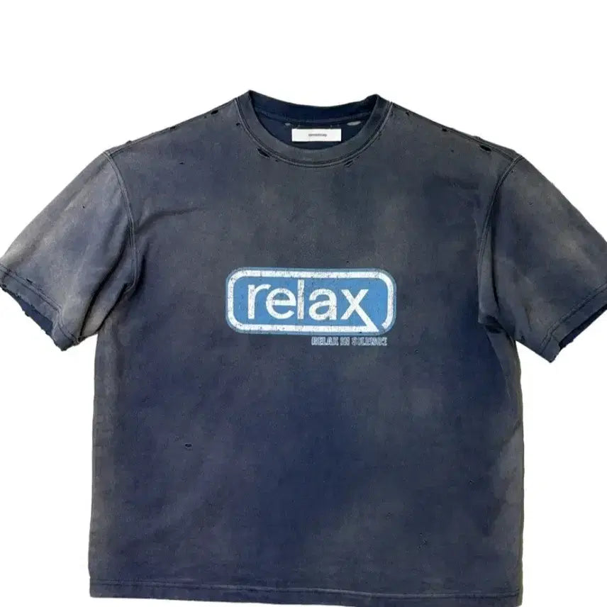 [BUNJANG] Nonnode Relaxed Fit T-Shirt Navy / [2] 논노드 릴렉스 티셔츠 네이비