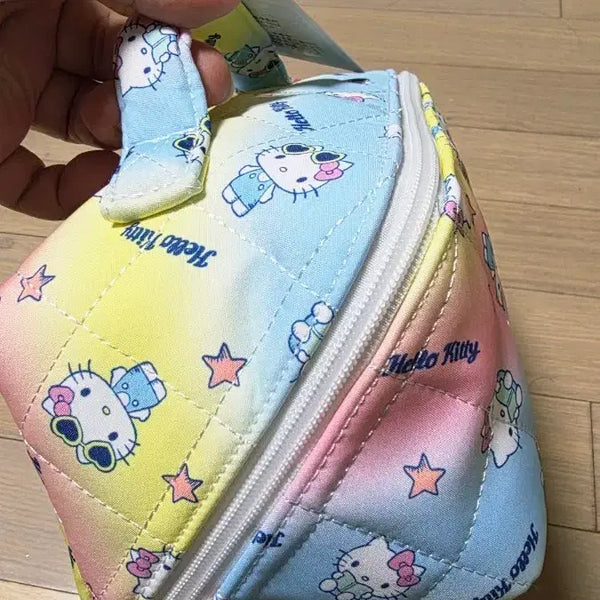 [BUNJANG] Hello Kitty Pastel Quilting Pouch / 헬로키티 파스텔 퀼팅 파우치