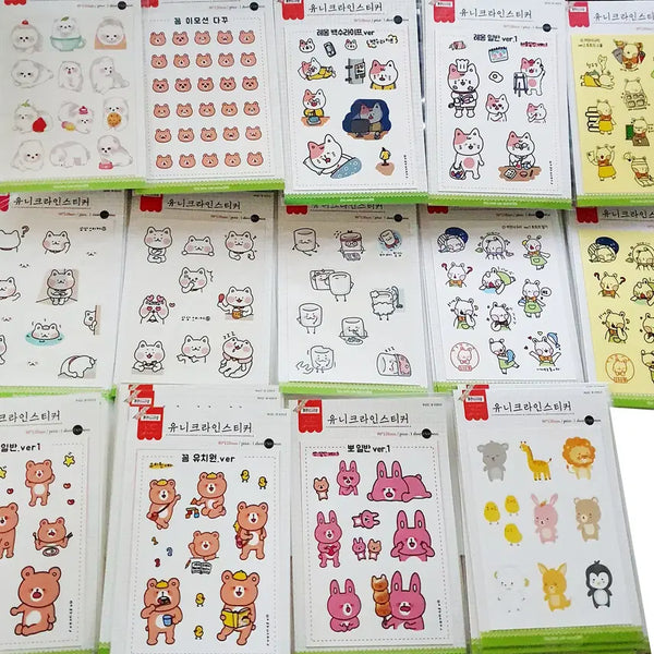 [BUNJANG] Kkamanneoguri Die-Cut Sticker Mix (100+ pcs) / 100장+@ 씰스믹스 칼선스티커 씰스티커 까만너구리 다꾸 스꾸