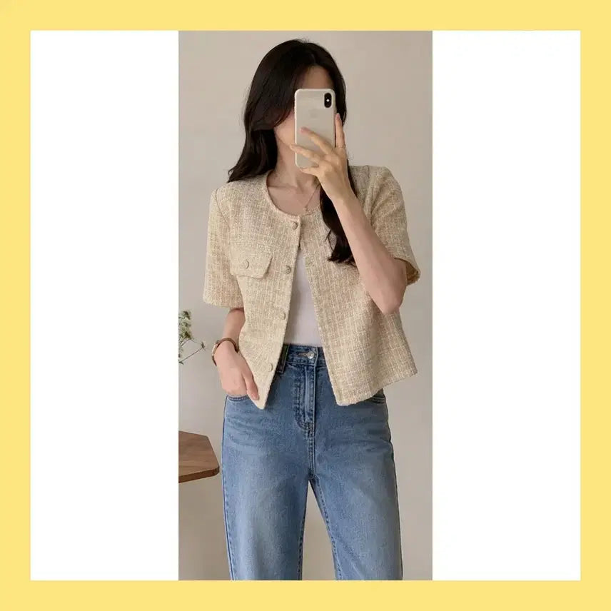 [BUNJANG] Summer Tweed Jacket / 여름 트위드 자켓