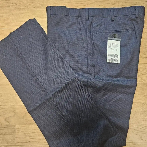 [BUNJANG] GoldenTex Men's 100% Wool Spring/Autumn Suit Pants - Navy, 36-inch, New / 남성 정장 바지 순모 GoldenTex 네이비 36인치 춘추복 새상품