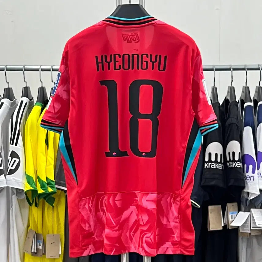 [BUNJANG] South Korea National Football Team 2024/2026 Home Kit - Oh Hyeon-gyu (Number 18) / 24/26 대한민국 홈 No.18 오현규 유니폼