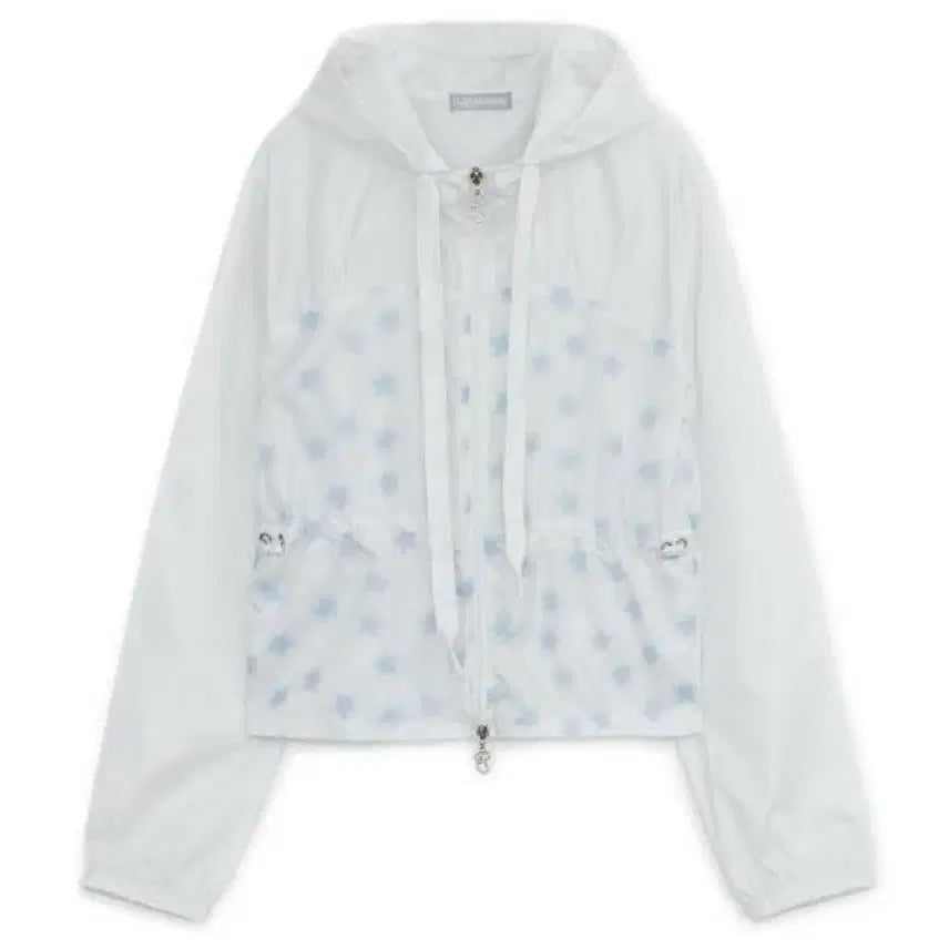 [BUNJANG] hug yourskin Star Dust Windbreaker White / 허그유어스킨 스타 더스트 윈드 브레이커 화이트