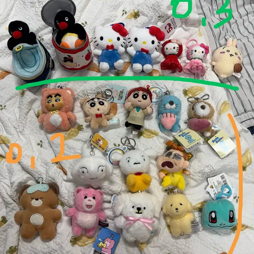 [BUNJANG] Various Character Plush Keychains / 다양한 캐릭터 인형 키링