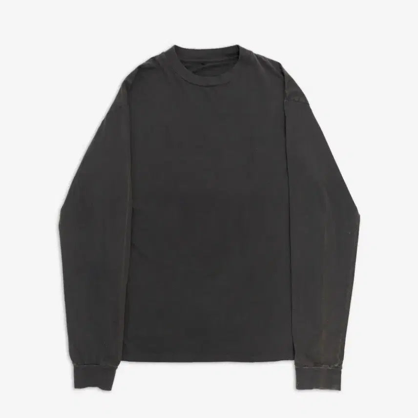 [BUNJANG] Politeur Roundneck Long Sleeve T-shirt - Bleached Brown / 폴리테루 라운드넥 롱슬리브 티셔츠 블리치드 브라운