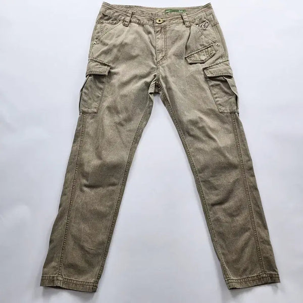 [BUNJANG] JEEP Cargo Pants Beige Tapered Cotton Vintage Size 32 / 지프 카고바지 베이지 빈티지 면바지 사이즈32 R6493