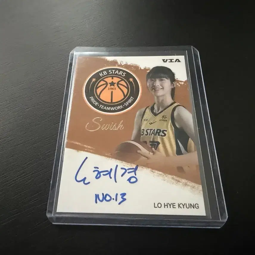 [BUNJANG] KB Stars Noh Hye-kyung Autographed Basketball Card / VIA WKBL 프로농구 스위쉬 오토 KB스타즈 노혜경