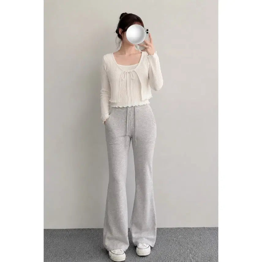[BUNJANG] Sleeveless Cardigan Set / 나시가디건 세트