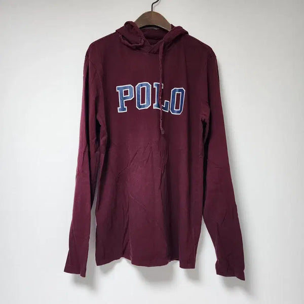 [BUNJANG] Polo Ralph Lauren Burgundy Lightweight Hoodie / 폴로 랄프로렌 얇은 후드티 버건디