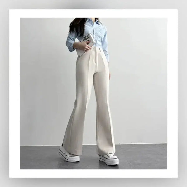 [BUNJANG] High-Waisted Bootcut Slacks / 다리 길어보이는 부츠컷 슬랙스