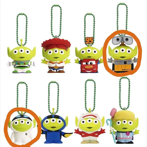 [BUNJANG] Toy Story Alien Costume Alin Figure Mascot Set 2 Capsule Gacha Wall-E Eve / 일괄) 토이스토리 코스튬 알린 피규어 마스코트 2탄 캡슐가챠 월E 이브