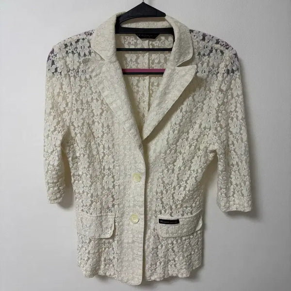 [BUNJANG] Ivory Lace Jacket / 레이스 자켓 아이보리
