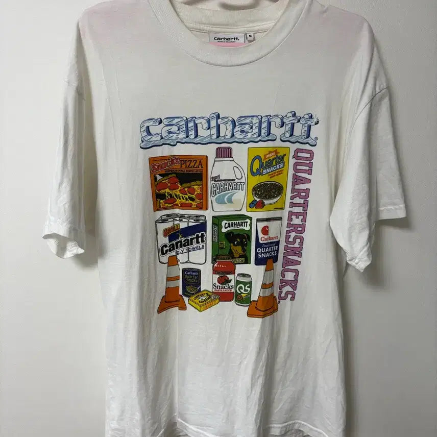 [BUNJANG] Carhartt Quarter Snacks Graphic T-Shirt / 칼하트 반팔티 QUARTER SNACKS 프린팅
