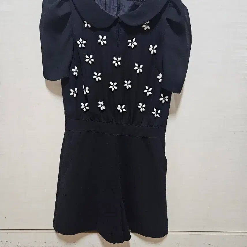 [BUNJANG] JILLSTUART Black Flower One-Piece Dress / 질바이질스튜어트 블랙 플라워 원피스