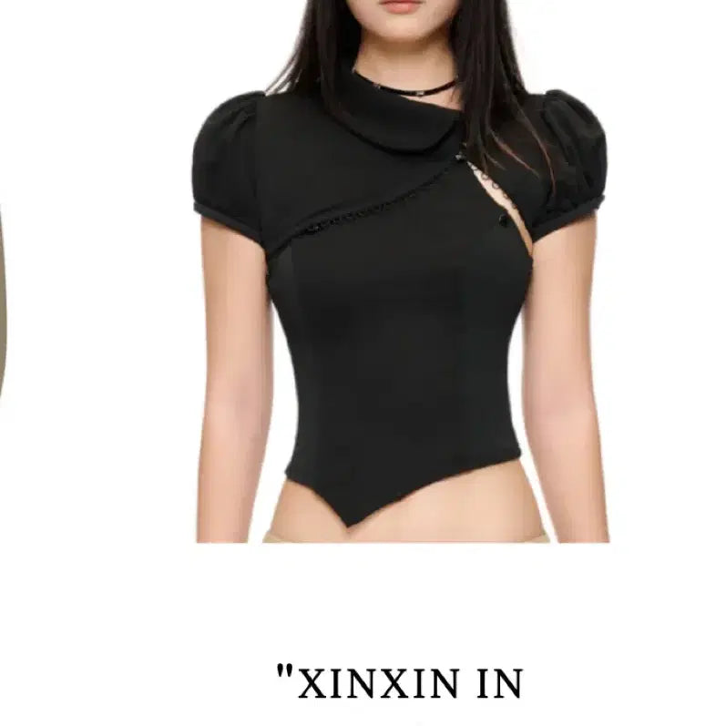 [BUNJANG] IUE Studio Xinxin Black Top / iue studio xinxin in black top