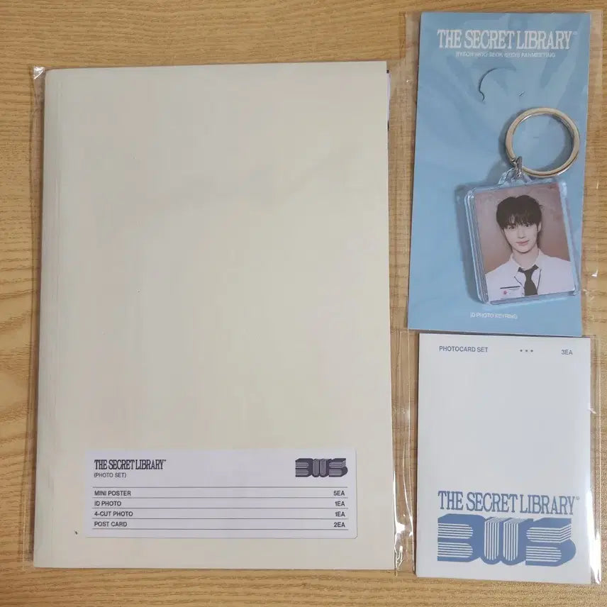 [BUNJANG] Byun Woo Seok Fan Meeting Goods Photocard Set, Photo Set & ID Photo Keychain (Sealed) / (미개봉) 변우석 팬미팅 굿즈 포카세트 포토세트 증명사진 키링