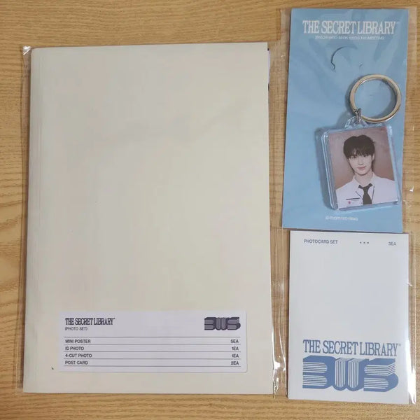 [BUNJANG] Byun Woo Seok Fan Meeting Goods Photocard Set, Photo Set & ID Photo Keychain (Sealed) / (미개봉) 변우석 팬미팅 굿즈 포카세트 포토세트 증명사진 키링