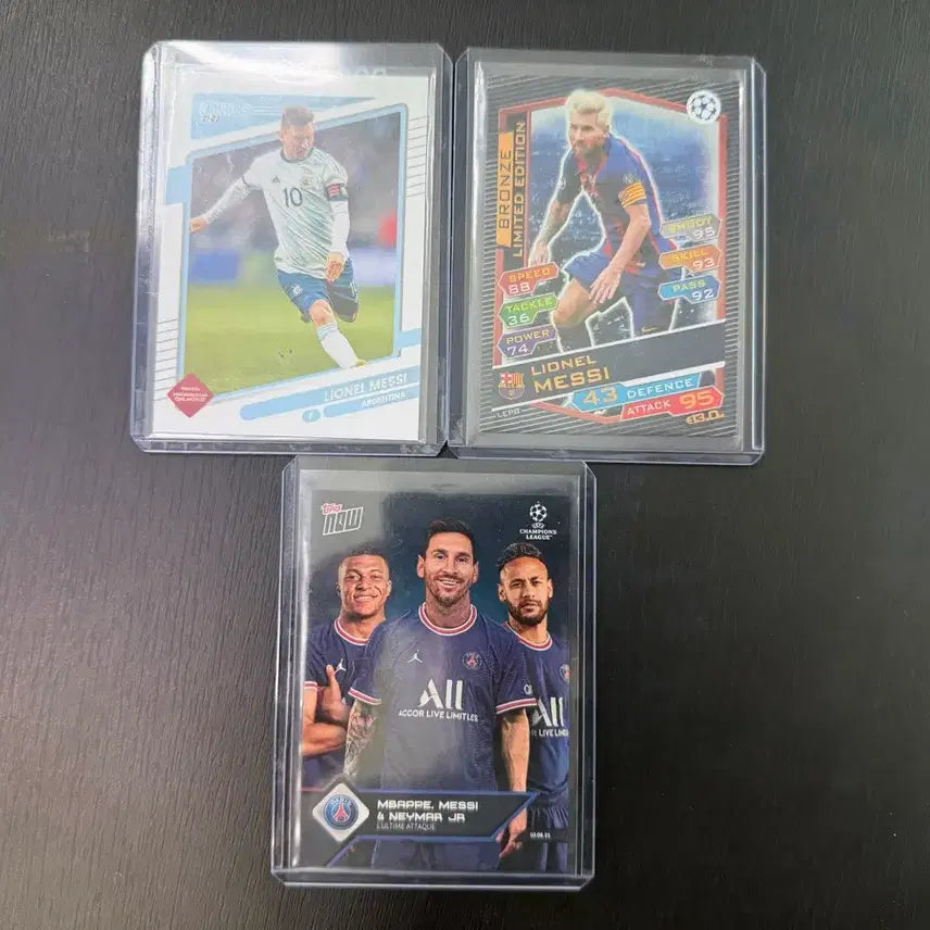 [BUNJANG] Lionel Messi 3-Card Bundle Set / 리오넬 메시 카드 3종 일괄