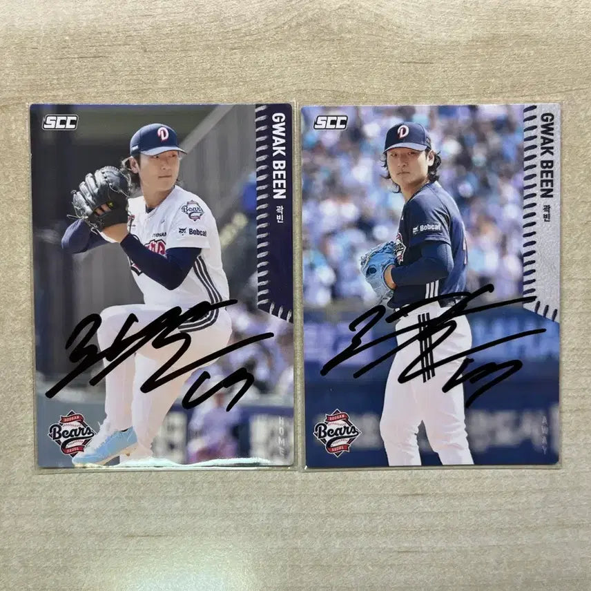 [BUNJANG] Doosan Bears Kook Bin Signed Autograph SCC Photocard / 두산베어스 곽빈 scc 친필 싸인 포토카드