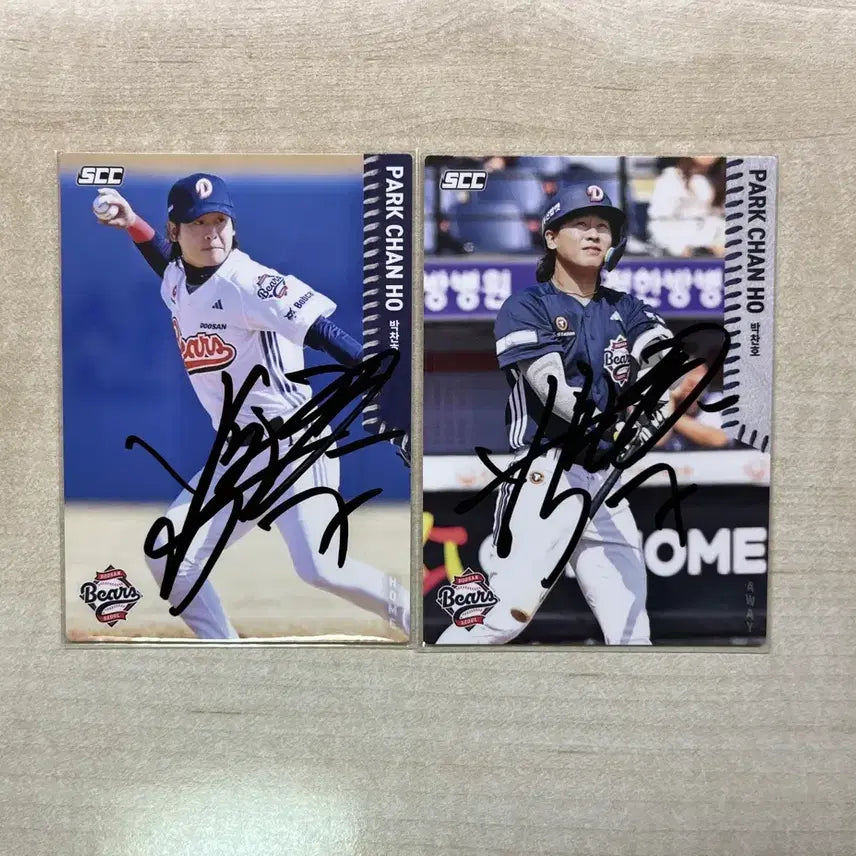 [BUNJANG] Doosan Bears Park Chan-ho SCC Autographed Photocard / 두산베어스 박찬호 scc 친필 싸인 포토카드