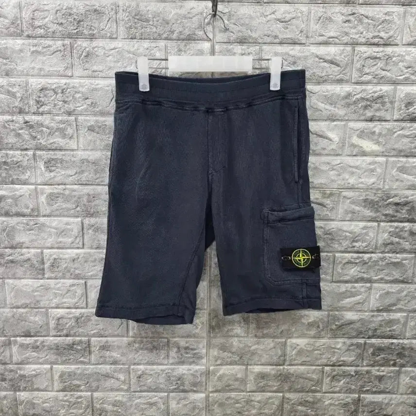 [BUNJANG] Stone Island Cargo Shorts Navy Size 30-32 / 스톤아일랜드 카고 반바지 네이비  허리둘레 30-32인치