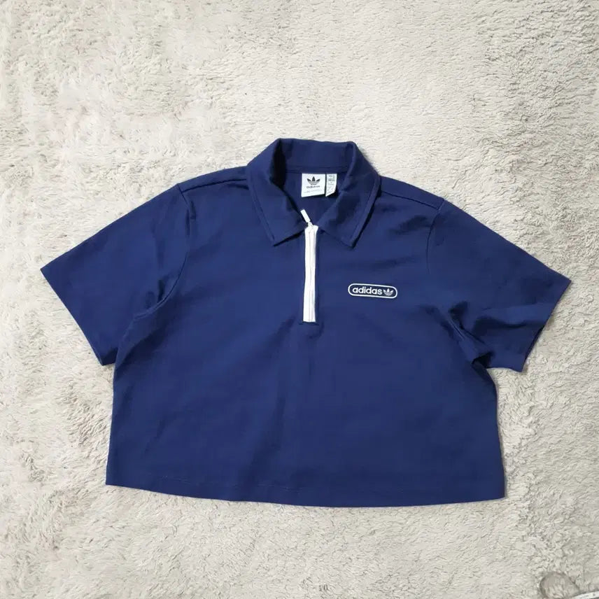 [BUNJANG] Adidas Cropped Collar T-Shirt / 아디다스 크롭 반팔 카라티 M  (40